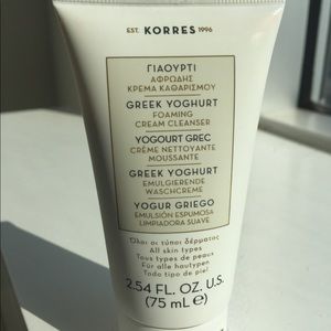 korres greek yoghurt foaming cream cleanser